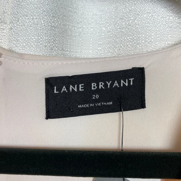 Lane Bryant Pink Floral Lena V Neck Midi Dress Sz.20W NWT - Picture 7 of 16